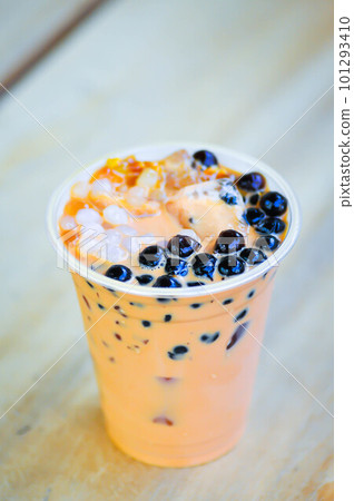 milk tea or thai tea or bubble tea milk tea or thai tea or bubble tea 101293410