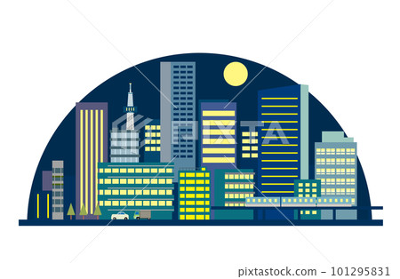 城市中心的城市插畫 101295831