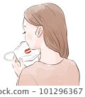 面具上塗口紅的女人 101296367