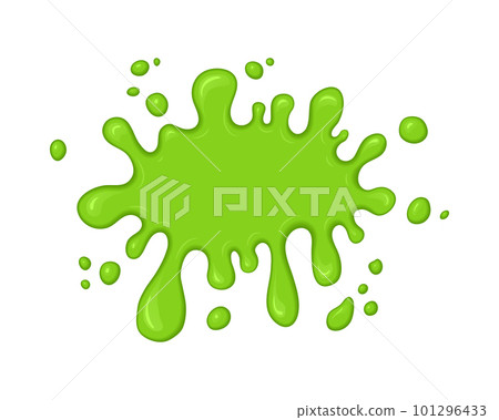 Green slime splash blot Green slime splash blot 101296433