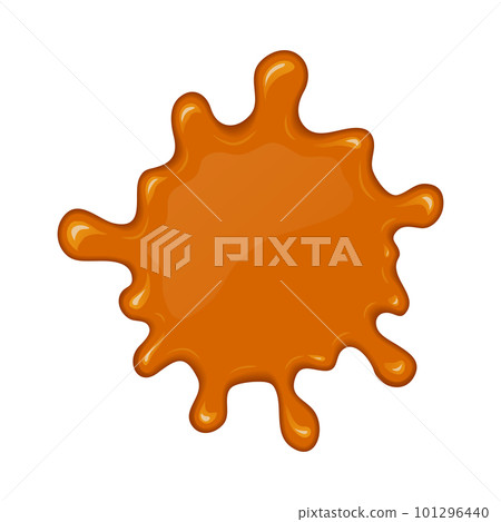 Vector splash of flowing caramel. Vector splash of flowing caramel. 101296440