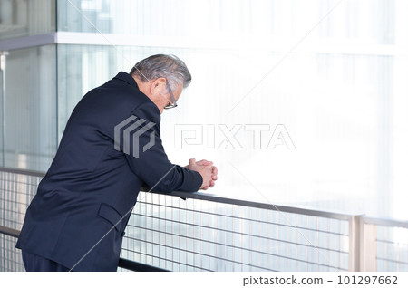 Senior male business worries Senior male business worries 101297662