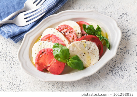 Caprese Tomato and Mozzarella Cheese Salad 101298052