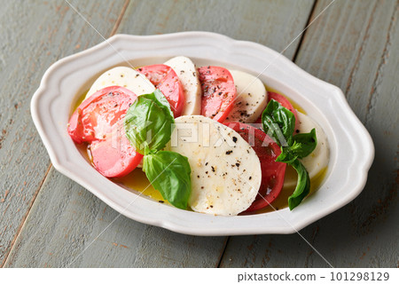 Caprese Tomato and Mozzarella Cheese Salad Caprese Tomato and Mozzarella Cheese Salad 101298129