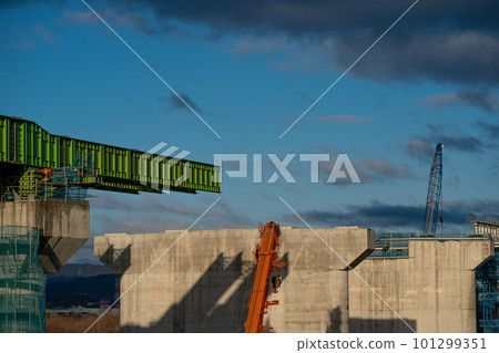 大阪府枚方市新名神高速公路施工現場 大阪府枚方市新名神高速公路施工現場 101299351
