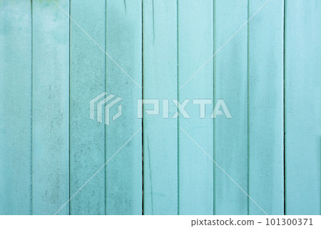 The wooden fence old blue color as a background or texture. Vintage painted wooden boards 101300371