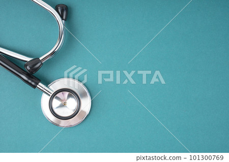 The Healthcare Stethoscope Green Background Medical. The Healthcare Stethoscope Green Background Medical. 101300769