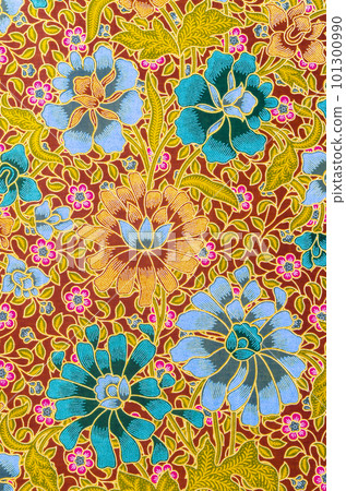 The beautiful of art Malaysian and Indonesian Batik Pattern 101300990
