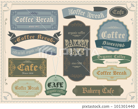 仿古大氣logo織帶素材 101301440