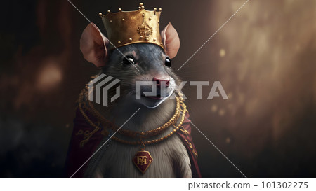 rat king medieval portrait, neural network generated art 101302275