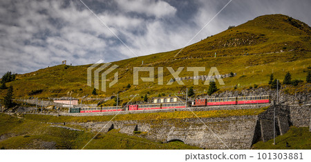 Popular mountain in the Swiss Alps called Schynige Platte in Switzerland 101303881