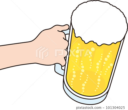 手拿著啤酒杯 101304025