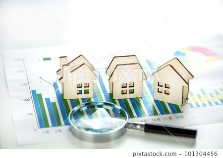 miniature house, real estate image miniature house, real estate image 101304456