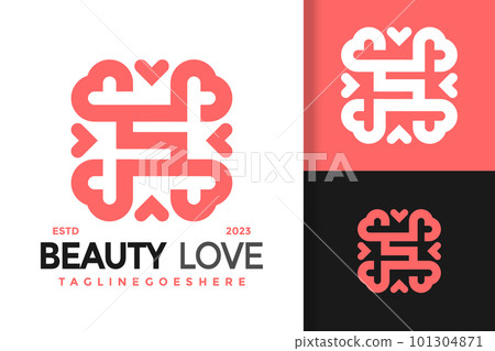 Letter S Beauty Love logo vector icon illustration - Stock Illustration ...