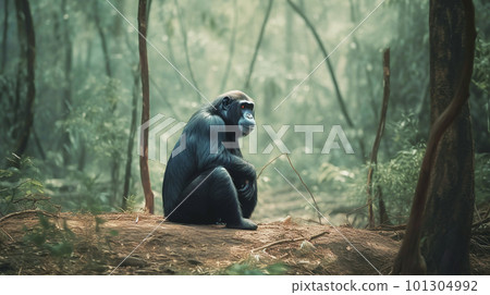 chimpanzee in the wild chimpanzee in the wild 101304992