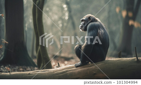 chimpanzee in the wild chimpanzee in the wild 101304994