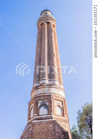 Minaret of Alaaddin Mosque in Antalya, Turkey. Yivli Minare 101305171