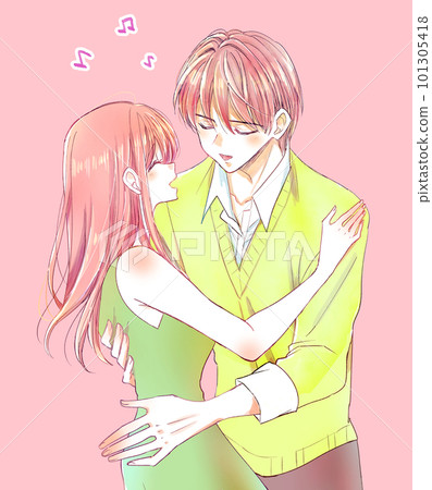 Men and women dancing happily 101305418