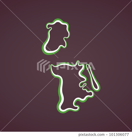 Macau - Outline Map 101306077