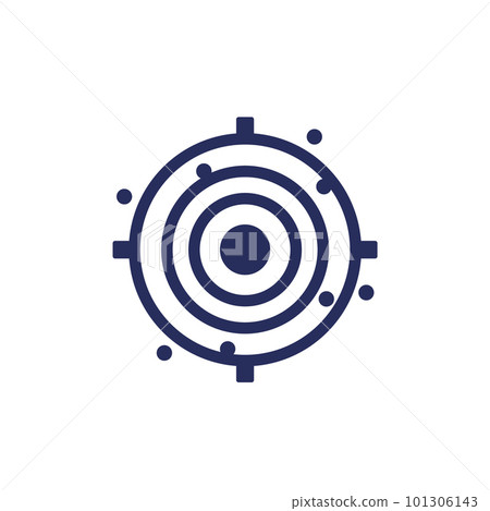 missed target icon, vector sign missed target icon, vector sign 101306143