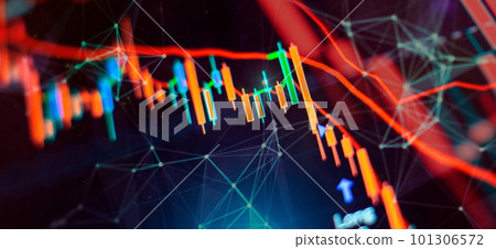 stock market investment trading. Financial chart with up trend line graph. Wealth management with risk diversification concept. stock market investment trading. Financial chart with up trend line graph. Wealth management with risk diversification concept. 101306572