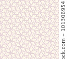 Elegant Valentine's Day Seamless Pattern with Arabesque Motifs beautiful elegant in shades of pink and ivory for wallpaper, background, wedding invitations, gift wrapping 101306954