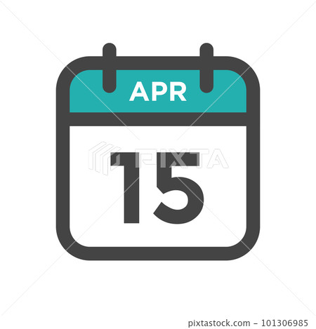 April 15 Calendar Day or Calender Date for Deadline or Appointment April 15 Calendar Day or Calender Date for Deadline or Appointment 101306985