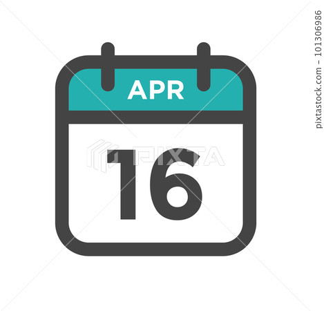 April 16 Calendar Day or Calender Date for Deadline or Appointment 101306986