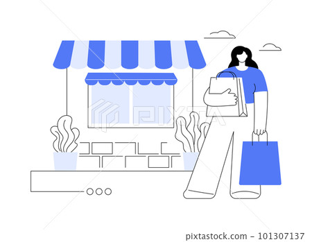 Brick and mortar abstract concept vector illustration. Brick and mortar abstract concept vector illustration. 101307137
