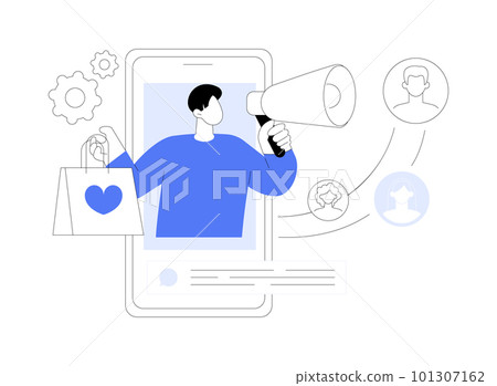 Brand advocate abstract concept vector illustration. Brand advocate abstract concept vector illustration. 101307162