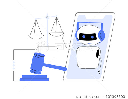 Artificial intelligence regulations abstract concept vector illustration. 101307200