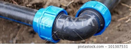 Plumbing water drainage installation, underground irrigation system 101307531