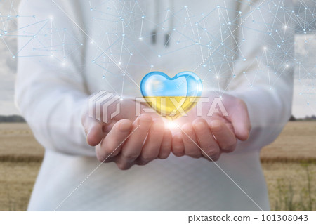 Concepts of love and support for Ukraine. Concepts of love and support for Ukraine. 101308043