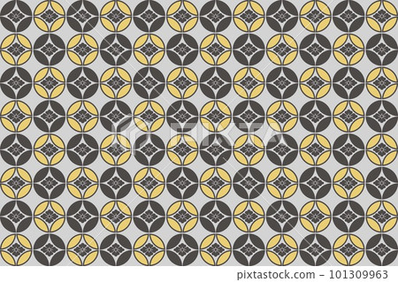 Japanese style traditional pattern illustration background ☆ Cloisonne pattern ☆ 101309963