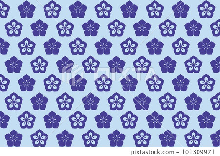 Japanese style traditional pattern illustration background ☆ Kikyo pattern ☆ 101309971