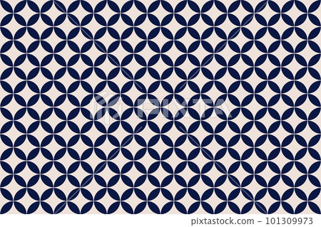 Japanese style traditional pattern illustration background ☆ Cloisonne pattern ☆ Japanese style traditional pattern illustration background ☆ Cloisonne pattern ☆ 101309973