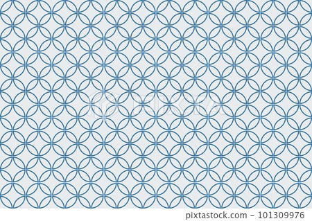 Japanese style traditional pattern illustration background ☆ Cloisonne pattern ☆ Japanese style traditional pattern illustration background ☆ Cloisonne pattern ☆ 101309976