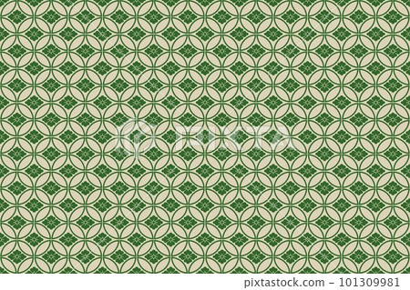 Japanese style traditional pattern illustration background ☆ Cloisonne pattern ☆ 101309981