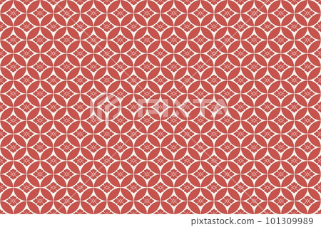 Japanese style traditional pattern illustration background ☆ Cloisonne pattern ☆ 101309989