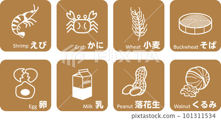 8 Major Allergens Food Allergies 101311534