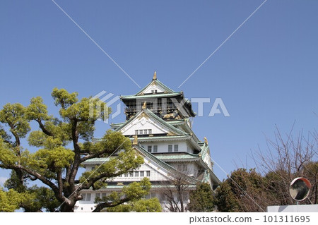 大阪城公園的春天景色 101311695