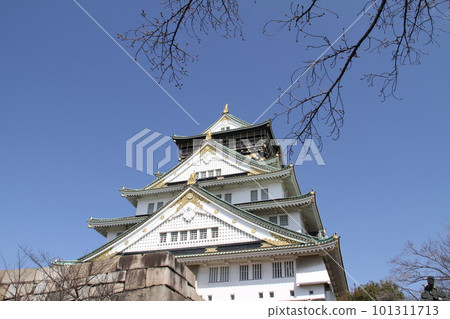 大阪城公園的春天景色 101311713