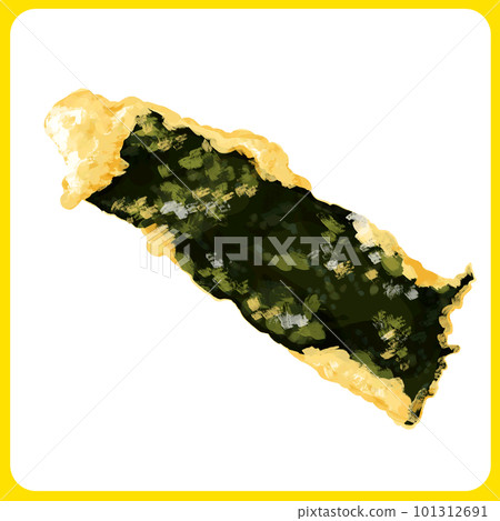 Hand drawn watercolor seaweed tempura illustration Hand drawn watercolor seaweed tempura illustration 101312691