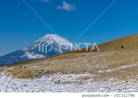 從日本神奈川縣足柄下郡箱根町駒嶽山頂看到的富士山 從日本神奈川縣足柄下郡箱根町駒嶽山頂看到的富士山 101312796