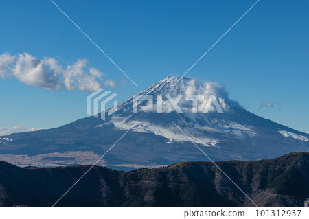 Mount Fuji seen from Owakudani, Hakone-machi, Ashigarashimo-gun, Kanagawa Prefecture, Japan Mount Fuji seen from Owakudani, Hakone-machi, Ashigarashimo-gun, Kanagawa Prefecture, Japan 101312937