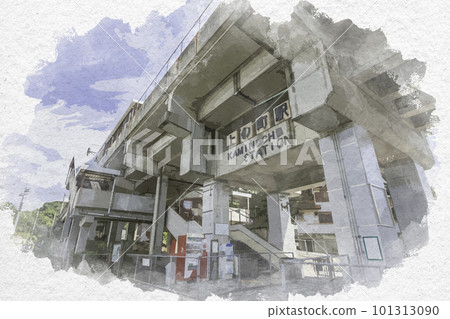 水彩風 JR上町站 瀨戶大橋線 岡山縣倉敷市 101313090