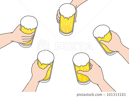 Glass beer toast 101313181