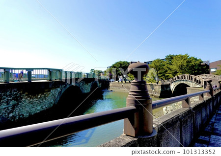 從和歌山市和歌山市鹽灶神社眺望風橋和蘆部橋的景色, 和歌山市 從和歌山市和歌山市鹽灶神社眺望風橋和蘆部橋的景色, 和歌山市 101313352