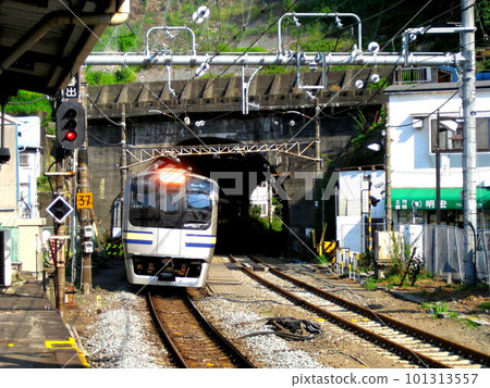 JR Yokosuka Line Yokosuka Station Hemi Tunnel E217 series 101313557