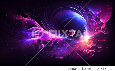 Generative AI, Cosmic Dreamscape: A Beautiful Gradient of Purples, Pinks, and Blues in an Abstract Design Generative AI, Cosmic Dreamscape: A Beautiful Gradient of Purples, Pinks, and Blues in an Abstract Design 101313989